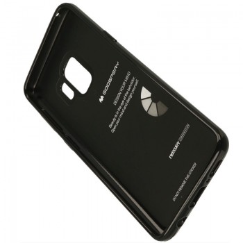 Juodas goospery silikoninis idėklas (Samsung S9)
